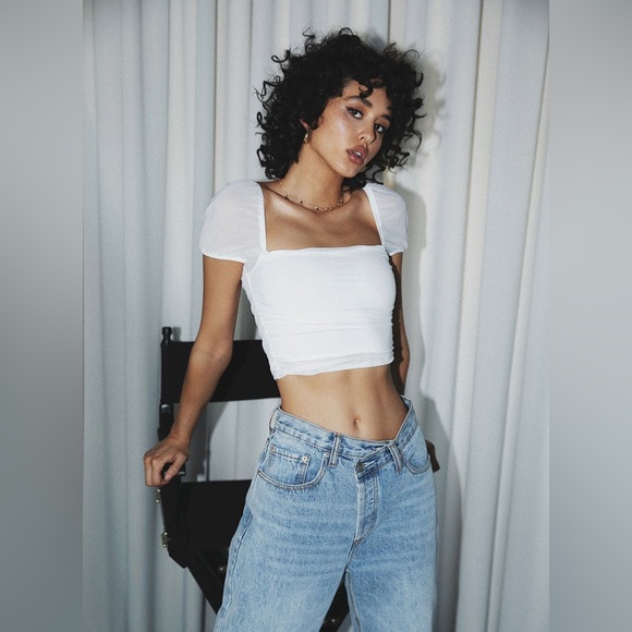 City Lights Crop Top White - Picture 5 of 8